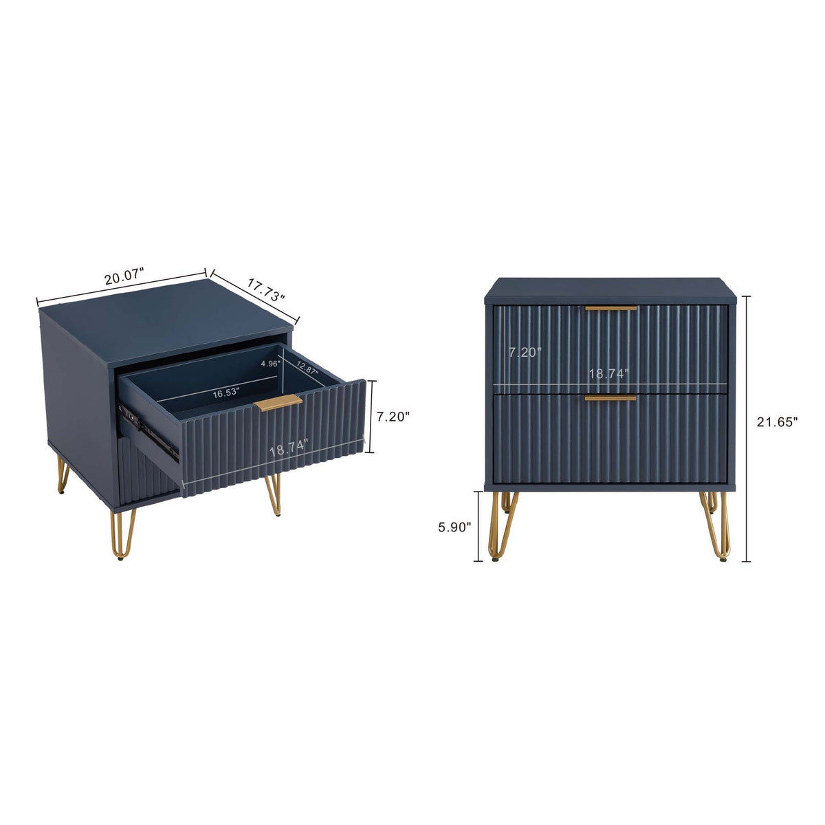 Dumbo - Nightstand With 2 Drawers