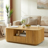Modern Luxury Oval Coffee Table with Drawers and Storage Compartment
