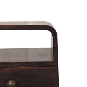 Mini Curve Open Bedside Nightstand
