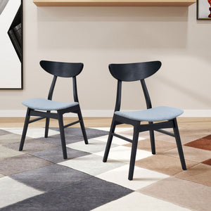 Wooden Dining Chairs Set of 2