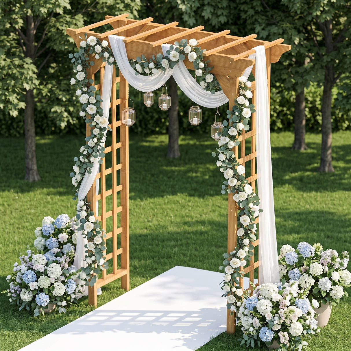 Wooden Arbor Wedding Arch for Ceremony