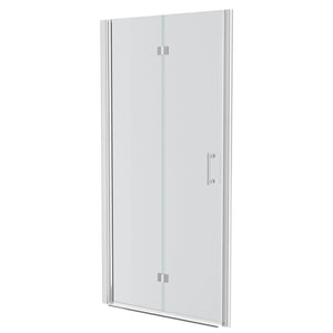 Fold Frameless Shower Door With Tempered Glass