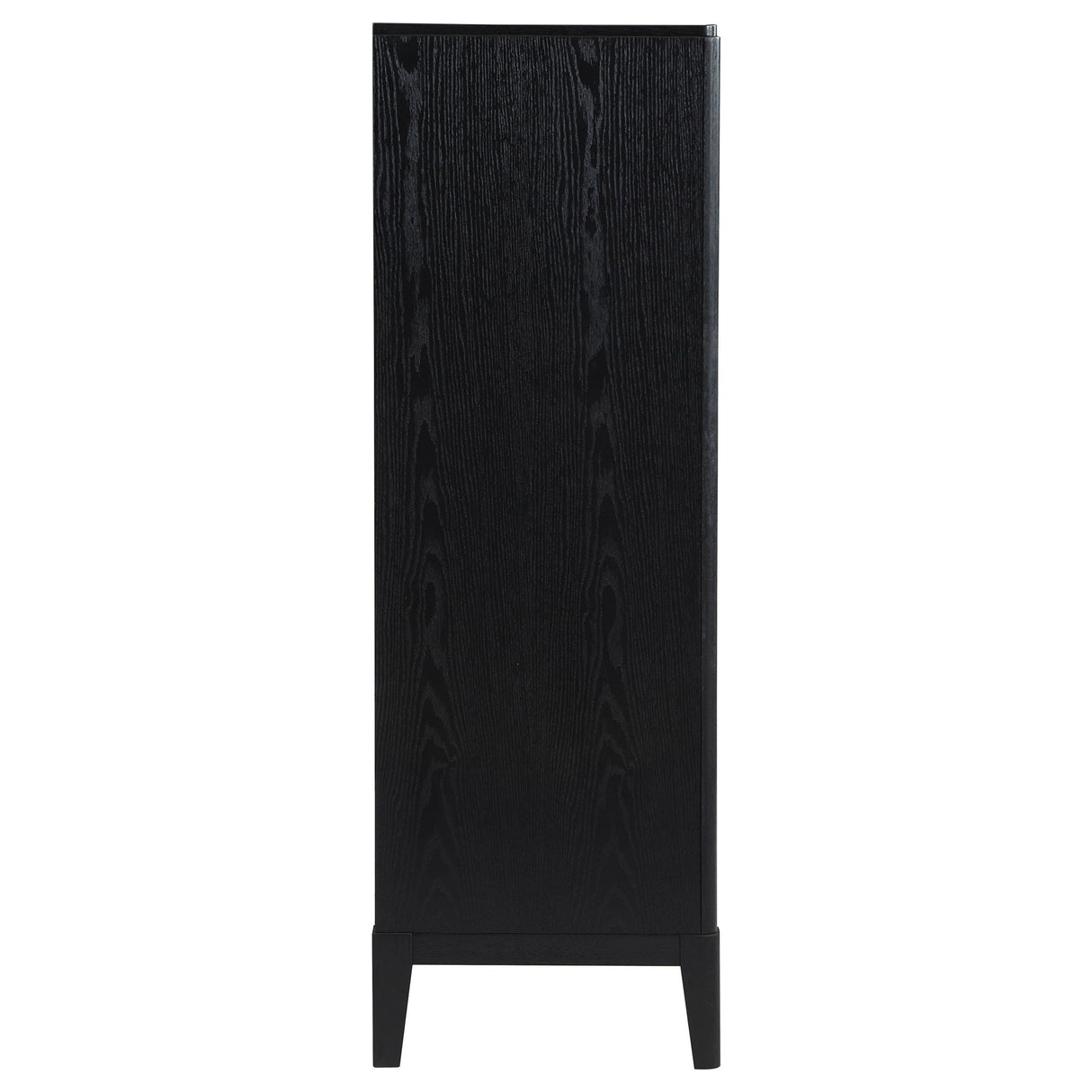 Mason - 5 Drawer Chest With Fluted Design - Black