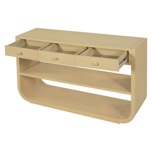 Console Table With 3 Soft Close Drawers & 2 Open Shelves