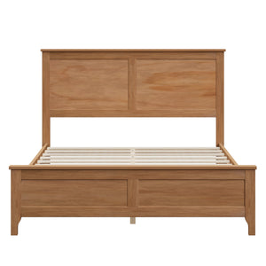 Modern Solid Wood Full Size Platform Bed