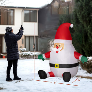 Outsunny Inflatable Christmas Santa Claus