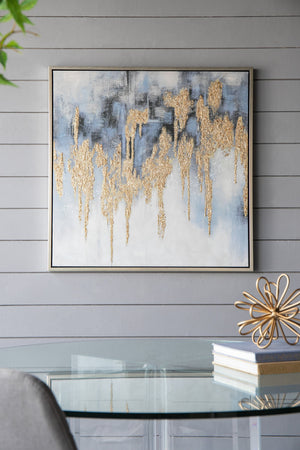 Nautilus Nightfall™ — Hand-Stretched Abstract Canvas Wall Art