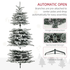 6.5ft Snow Flocked Artificial Christmas Tree