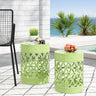 Outdoor Metal Set of 2 End Tables