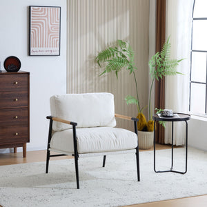 Modern Accent Chair With Cushions, Cozy Seating