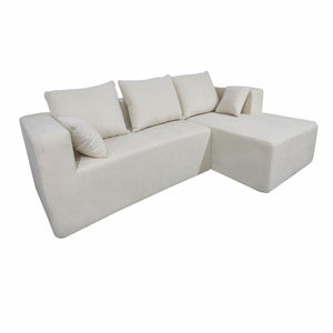 Modular Corner Sofa With Soft Fabric