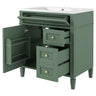 Bathroom Vanity With Top Sink, Storage Cabinet, And Mirror Cabinet