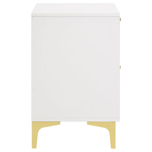 Karena - 2 Drawer Rectangular Nightstand - White