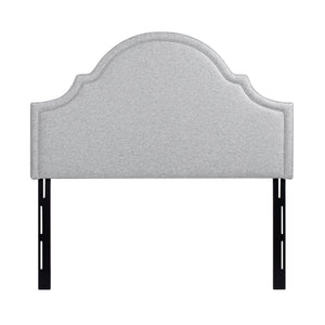 Catherine Upholstered Queen Headboard Light Grey Polyester