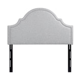 Catherine Upholstered Queen HeadboardLight Grey Polyester