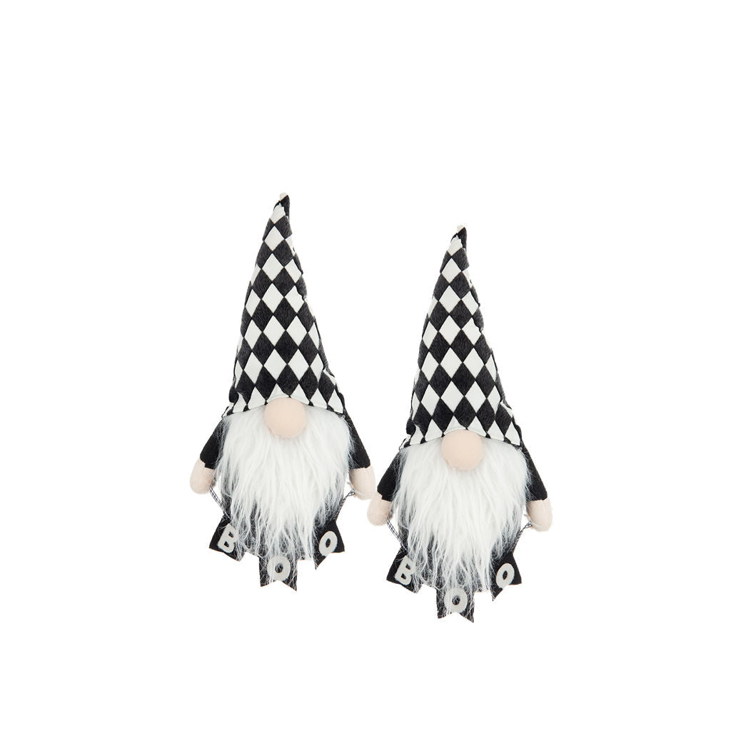 Set of 2, 8.3x4.7x15.7" Fabric Gnome Decor