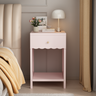 Modern Nightstand with Drawer and Open Shelf