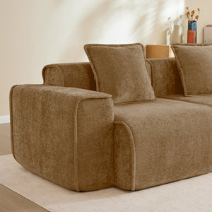 Streamlined Design Modular 3 Seat U Shape Sectional Boneless Sofa