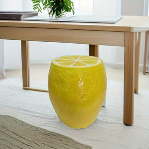 Yellow Lemon Fruit Stool