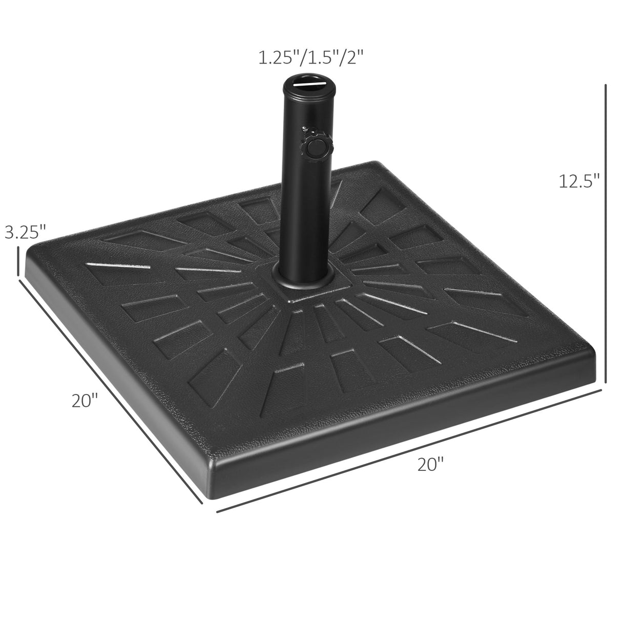 Square Outdoor Umbrella Stand Holder