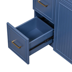 Bathroom Vanity With Sink, Soft Close Doors, Adjustable Shelves