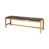 Cambria Rustic 3-Seater Bench with Teak Finish Acacia Wood