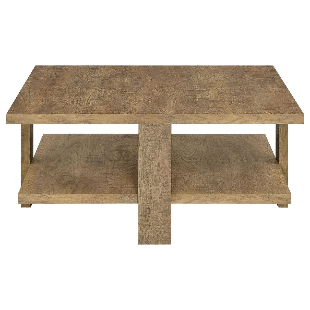 Runnion - Square Coffee Table - Light Brown