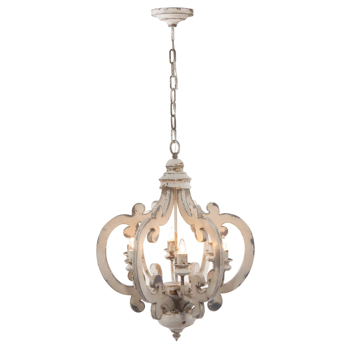 Farmhouse 6-Light Wood Chandelier Pendant Light Fixture
