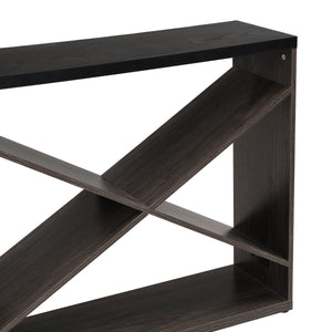 Modern X-Frame Console Table – Elegant Entryway and Office Storage