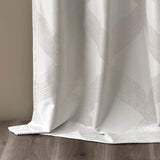 Ogee knitted jacquard total blackout curtain panel (only 1 pc panel)