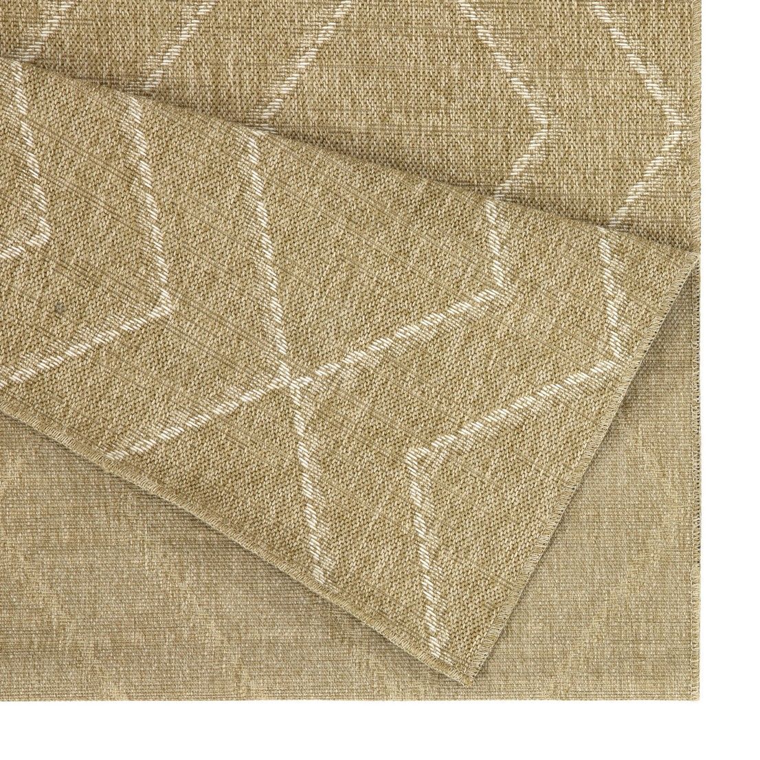 Earth - 5'3" X 7'3" Indoor, Outdoor Area Rug - Jute / White