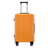 3-Piece ABS Spinner Wheel Luggage Set in Black and Orange