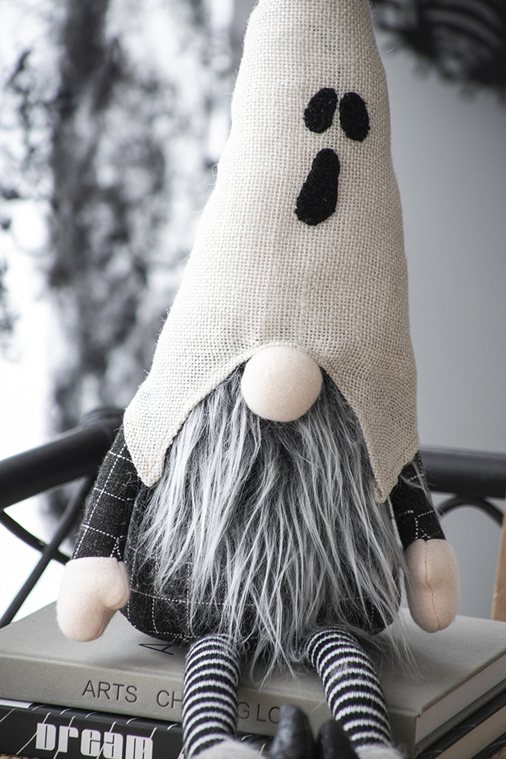 Set of 2 Fabric Sitting Gnomes