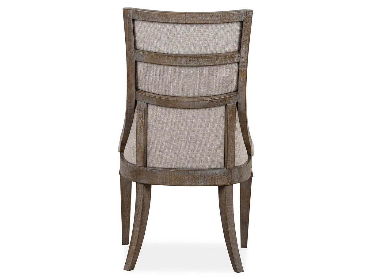 Lancaster - Dining Arm Chair With Upholstered Seat & Back (Set of 2) - Dovetail Gray