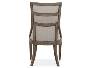 Lancaster - Dining Arm Chair With Upholstered Seat & Back (Set of 2) - Dovetail Gray