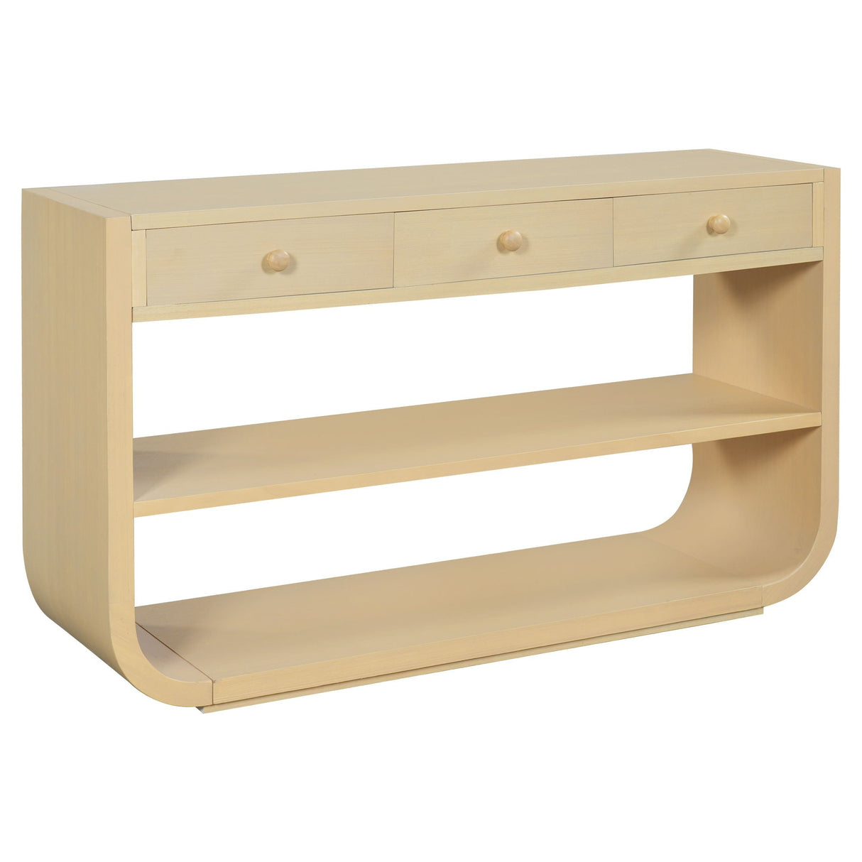 Console Table With 3 Soft Close Drawers & 2 Open Shelves