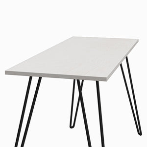 Writing Desk With Hairpin Legs For Study Or Work - White Oak