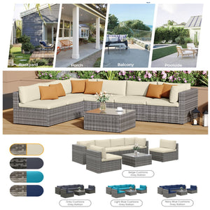 Modern Patio Set With Coffee Table