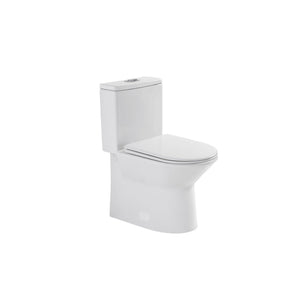 1 Piece Toilet With Dual Flush & Rimless Bowl - Glossy White