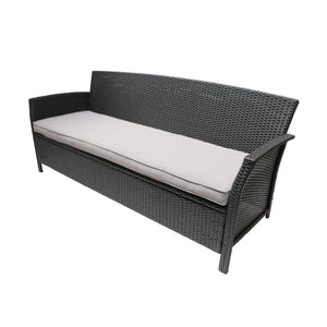 St Lucia Three-Seater Outdoor Woven Sofa