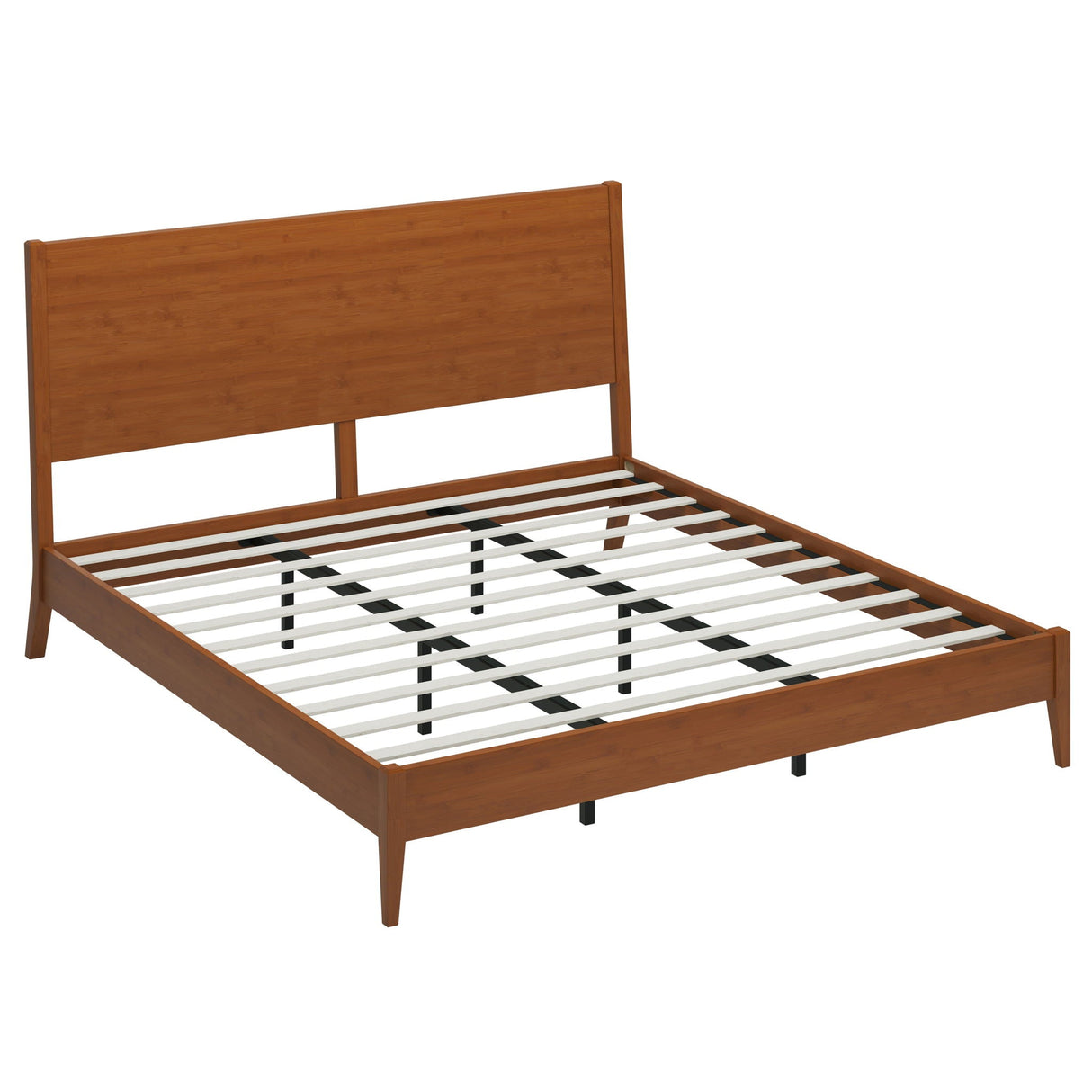 Modern Sled Platform Bed Frame With Slats