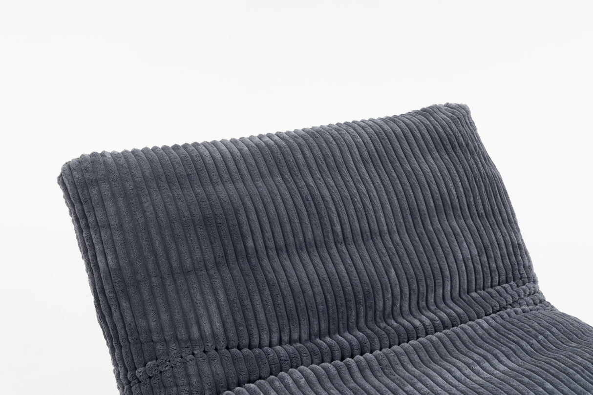 Bean Bag Chair for Adults with Solid Wood Frame