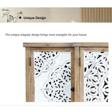 Hollow-Carved Accent Cabinenet