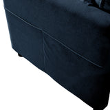 Modular Sectional SofaOversized Deep Seat L Shaped Couch Set for Living Room3-Seater Comfy Cloud Couches Chenille,Blue