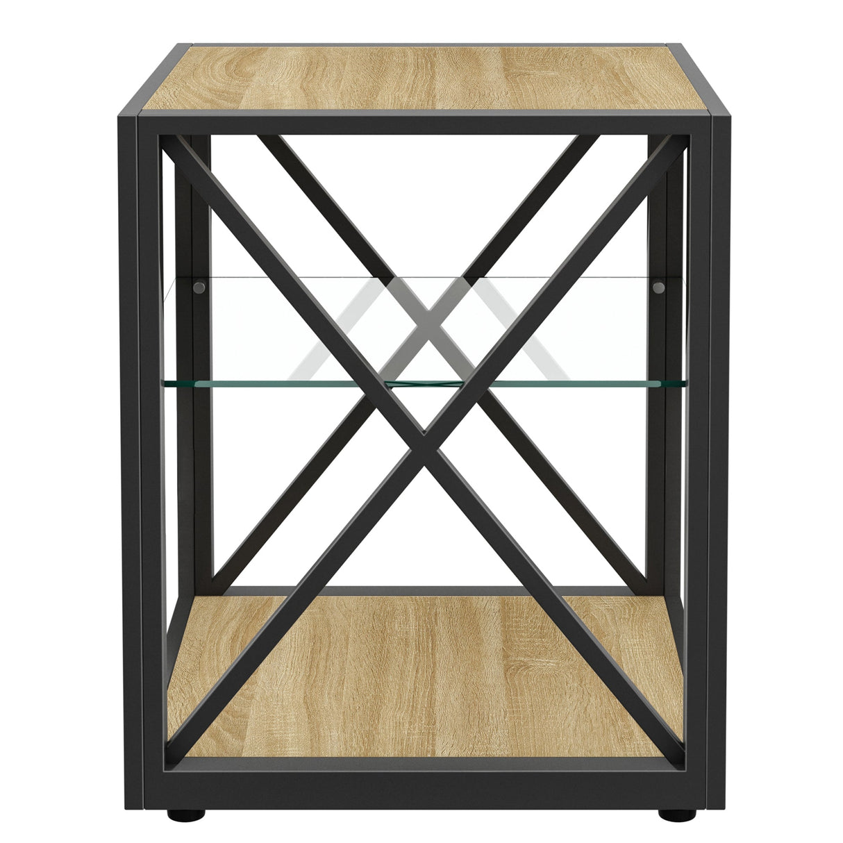 Set of 2 Modern End Table Nightstands