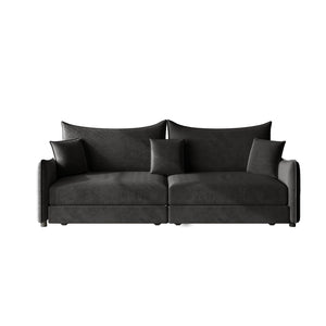 King Pull Out Sofa Bed, 3-In-1 Convertible Bed With 3 Pillows