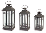 Traditional-Black-Metal-Lantern-(Set-of-3)-Outdoor-Lighting
