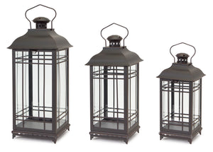Traditional-Black-Metal-Lantern-(Set-of-3)-Outdoor-Lighting