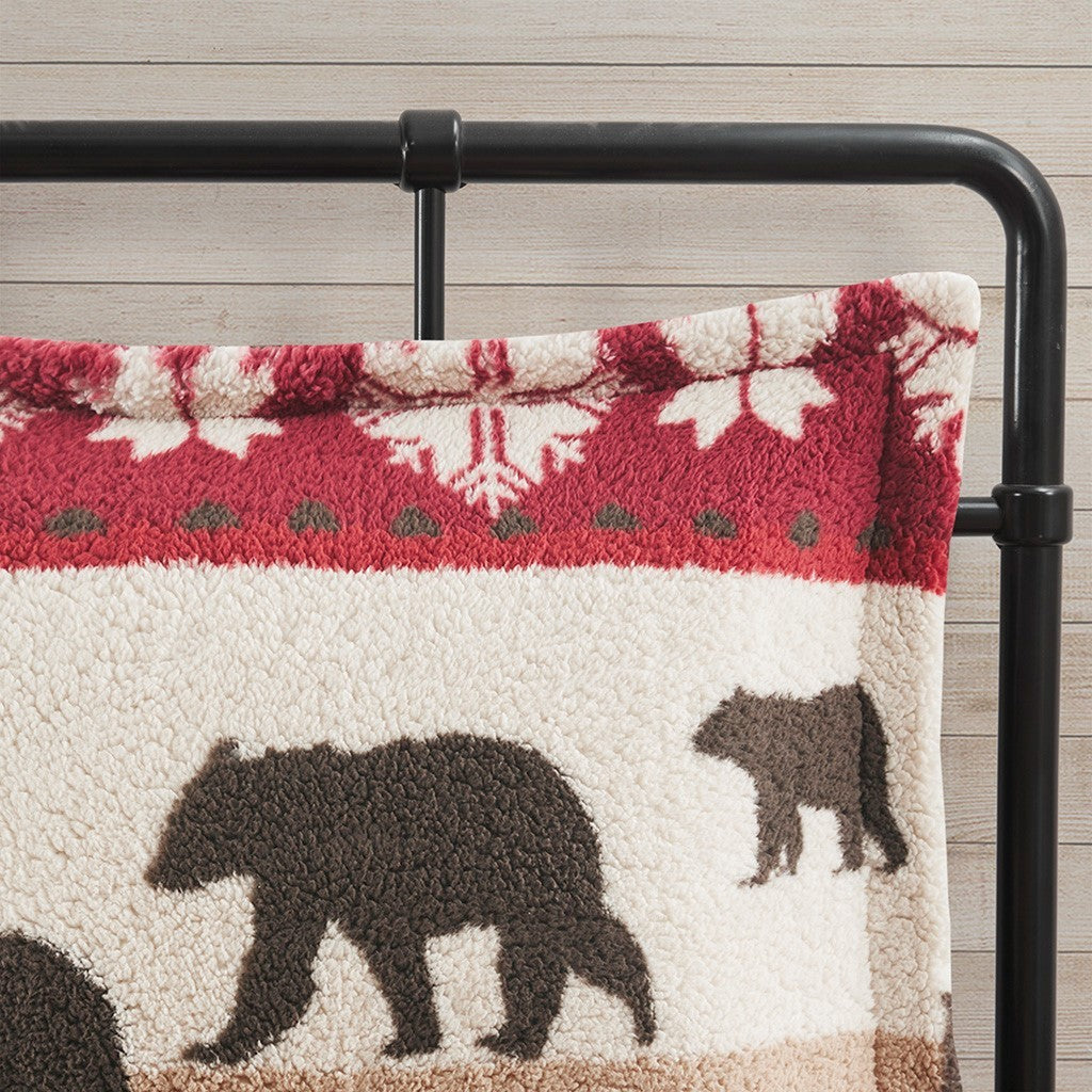 Print Sherpa Comforter Set