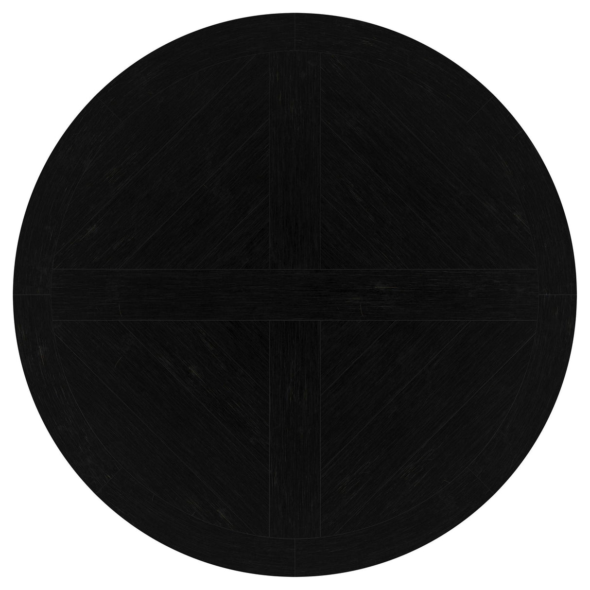 Allende - Round Dining Pedestal Table With Carved Base - Black